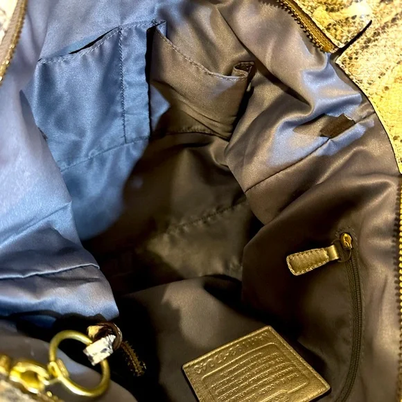 Vintage Coach Audrey Python North South Tote Bag/Shoulder Bag - 17043 - Picture 16 of 16